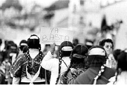 Unas 3 mil mujeres indgenas exigieron en Chiapas respeto a sus derechos y cese a las agresiones contra ellas n Foto: Guilermo Sologuren
