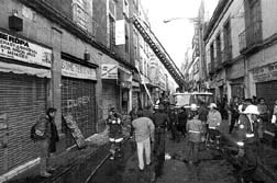 apagafuegos en labor