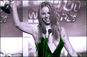 La cantante recibi el premio Milenio, en Mnaco n Foto: Ap