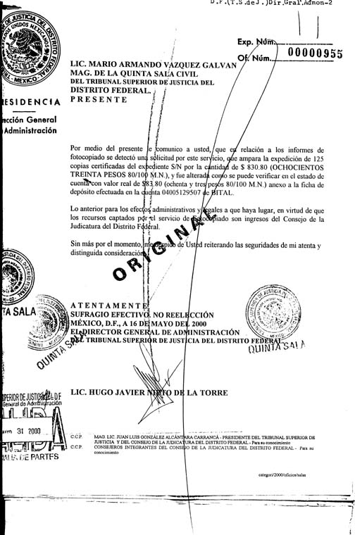 presidencia lic. mario A. Vazqu