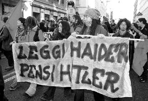 ITALY_HAIDER_PROTEST