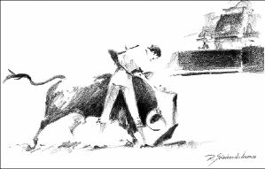 dibujo toros-Briones
