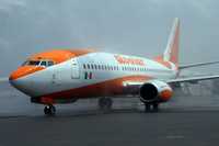 Boing 737 de la aerolínea Avolar, en el aeropuerto de la ciudad de Toluca Agencia MVT